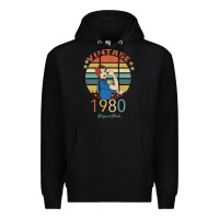 Black Vintage 1980 Original Parts Women 40th Birthday Premium Hoodie - Bettercallsaul