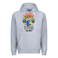 Heather Grey Vintage 1980 Original Parts Women 40th Birthday Premium Hoodie - Bettercallsaul