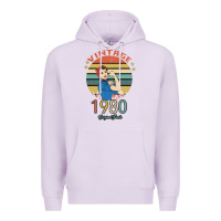 Lilac Vintage 1980 Original Parts Women 40th Birthday Premium Hoodie - Bettercallsaul