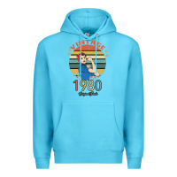 Ocean Blue Vintage 1980 Original Parts Women 40th Birthday Premium Hoodie - Bettercallsaul