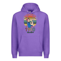 Purple Vintage 1980 Original Parts Women 40th Birthday Premium Hoodie - Bettercallsaul