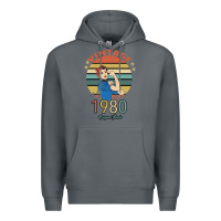 Rock Vintage 1980 Original Parts Women 40th Birthday Premium Hoodie - Bettercallsaul