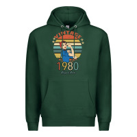 Sports Green Vintage 1980 Original Parts Women 40th Birthday Premium Hoodie - Bettercallsaul