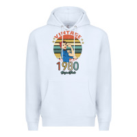 White Vintage 1980 Original Parts Women 40th Birthday Premium Hoodie - Bettercallsaul