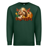 Sports Green Fall Vibes Squirrel Premium Sweatshirt - LillyAllenDesigns