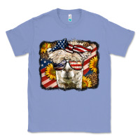 Colony Blue Western 4th Of July Lama Background Classic Tee - LillyAllenDesigns