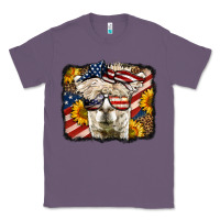 Lavender Western 4th Of July Lama Background Classic Tee - LillyAllenDesigns