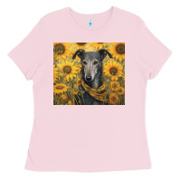 Bubblegum Pink greyhound Ladies Tee - Unal Design