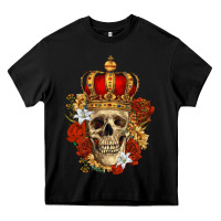 Black Skull King Heavy Core Tee - RanaPortraitStore