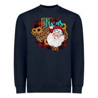 Navy santa texas map Heavyweight Sweatshirt - JahusDesignShop