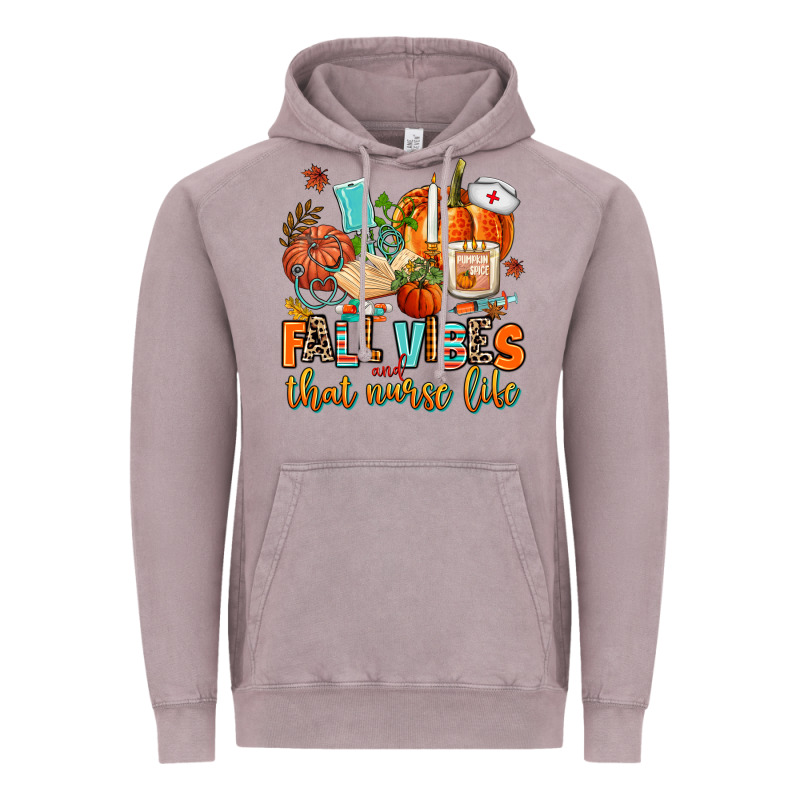 Fall Vibes And That Nurse Life Vintage Hoodie by AdoDesignShop | Teevron