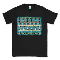 Black turquoise gemstone background Classic Tee - AdoDesignShop