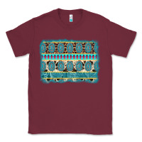 Burgundy turquoise gemstone background Classic Tee - AdoDesignShop