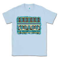 Dusty Blue turquoise gemstone background Classic Tee - AdoDesignShop