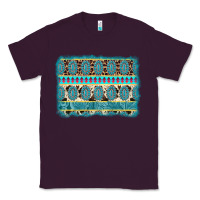 Plum turquoise gemstone background Classic Tee - AdoDesignShop