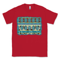 Red turquoise gemstone background Classic Tee - AdoDesignShop