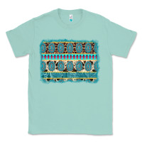 Seafoam turquoise gemstone background Classic Tee - AdoDesignShop