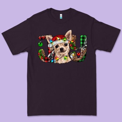 Christmas Chihuahua Joy Premium Tee Designed By Barkaloodesign