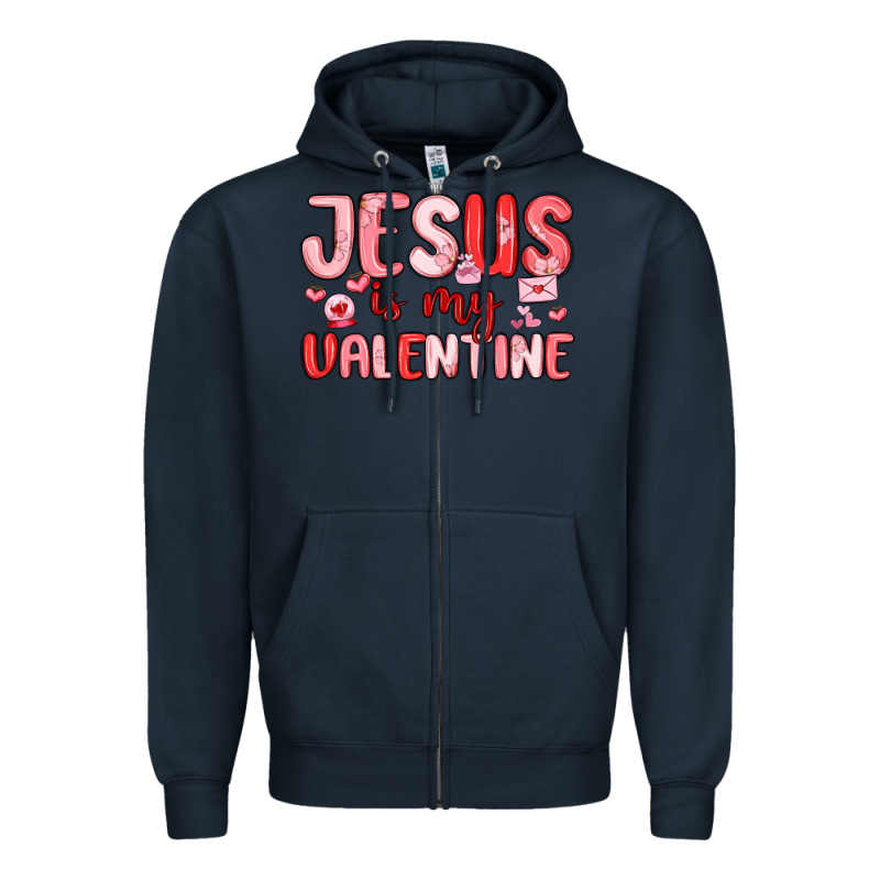 Jesus Is My Valentine Zipper Hoodie by MaliasSmallBusiness | Teevron