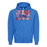 True Royal jesus is my valentine Zipper Hoodie - MaliasSmallBusiness