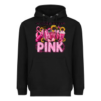 Black in october we wear pink football Heavyweight Hoodie - LillyAllenDesigns