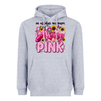 Heather Grey in october we wear pink football Heavyweight Hoodie - LillyAllenDesigns