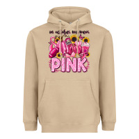 Mushroom in october we wear pink football Heavyweight Hoodie - LillyAllenDesigns