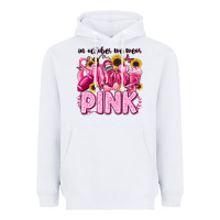 White in october we wear pink football Heavyweight Hoodie - LillyAllenDesigns