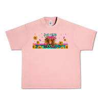 Salmon just a little moody long haired cow Urban Heavy Tee - Jasminsmagicworld