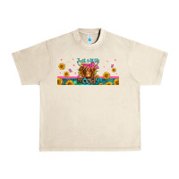 Sandshell just a little moody long haired cow Urban Heavy Tee - Jasminsmagicworld