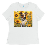 White jack russel terrier Ladies Tee - Unal Design