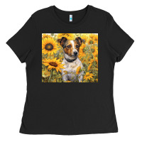 Black jack russel terrier Ladies Tee - Unal Design