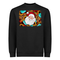 Black santa background Heavyweight Sweatshirt - JahusDesignShop