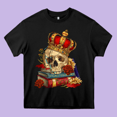 Heavy Core Tee Skull With Crown