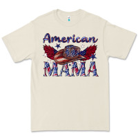 Bone American mama with cowboy Premium Tee - texasbilliewilder