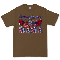 Cacao American mama with cowboy Premium Tee - texasbilliewilder