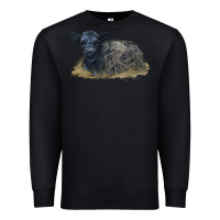 Black Black Angus Calf Illustrations Premium Sweatshirt - LillyAllenDesigns