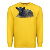 Lemon Black Angus Calf Illustrations Premium Sweatshirt - LillyAllenDesigns