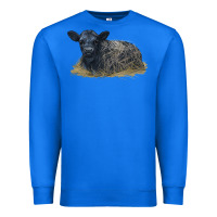 True Royal Black Angus Calf Illustrations Premium Sweatshirt - LillyAllenDesigns