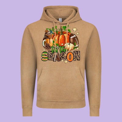 Fall And American Football Tis The Season Vintage Hoodie Designed By Adodesignshop