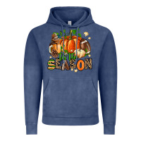 Vintage Denim fall and american football tis the season Vintage Hoodie - AdoDesignShop