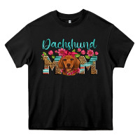 Black dachshund mom Heavy Core Tee - Artiststas