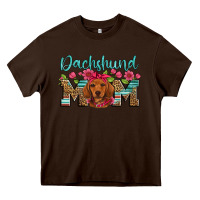 Chocolate Brown dachshund mom Heavy Core Tee - Artiststas