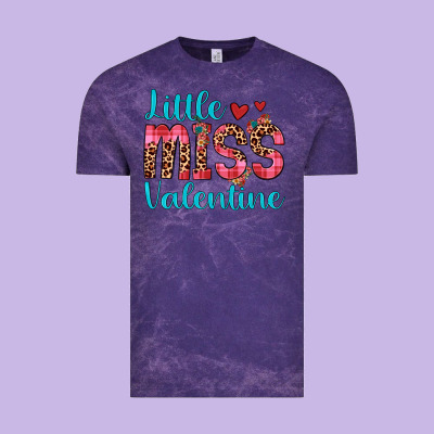 Little Miss Valentine Vintage Tee Designed By Jahusdesignshop