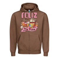 Chestnut mexican new year Zipper Hoodie - MaliasSmallBusiness
