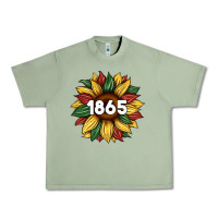 Oil Green juneteenth 1865 sunflower Urban Heavy Tee - Artiststas