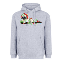 Heather Grey christmas siamese cat Heavyweight Hoodie - LillyAllenDesigns