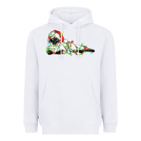 White christmas siamese cat Heavyweight Hoodie - LillyAllenDesigns
