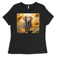 Black labrador retriever Ladies Tee - Unal Design