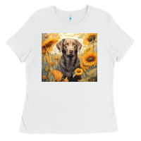 White labrador retriever Ladies Tee - Unal Design